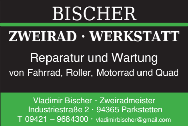 Werbetafel Bischer Zweirad
