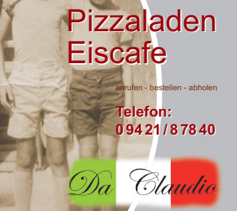 Werbetafel Da Claudio