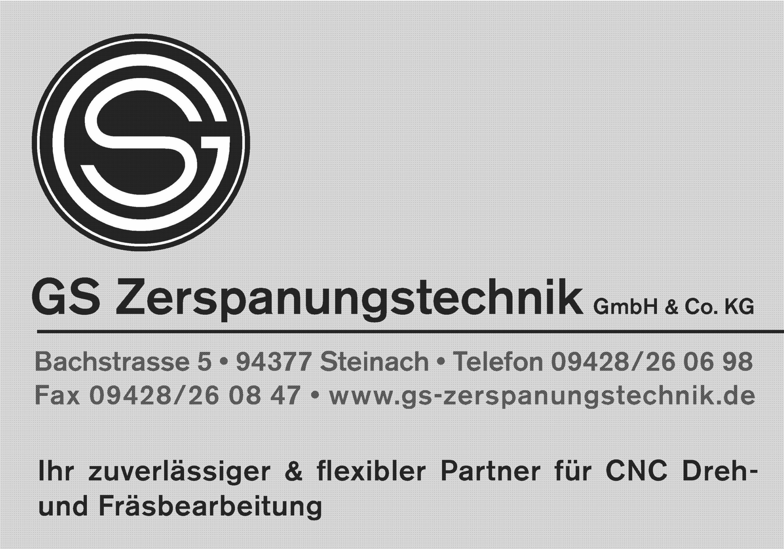 Werbetafel GS Zerspanungstechnik