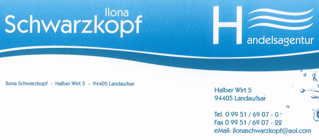 Werbetafel Handelsagentur Schwarzkopf