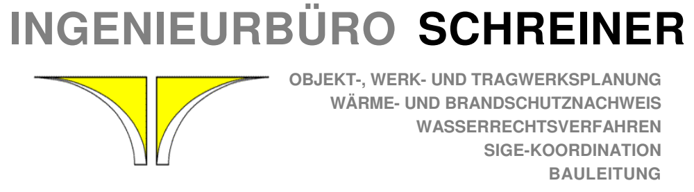 Werbetafel Ingenieurbüro Schreiner